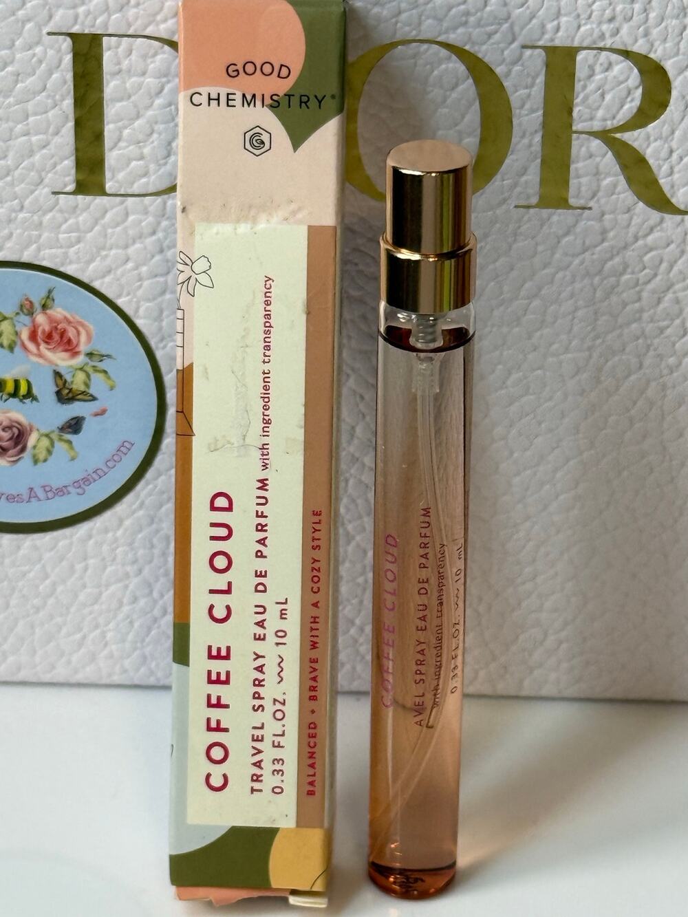 Good Chemistry - TRAVEL Spray Eau de Parfum - COFFEE CLOUD - 10 mL - NEW in box